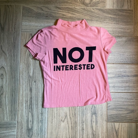 Pink Short Sleeve Crop Top - Picture 3 of 3